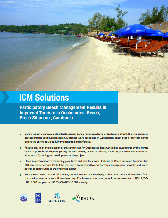 Participatory Beach Management Results in Improved Tourism in Occheauteal Beach, Preah Sihanouk, Cambodia