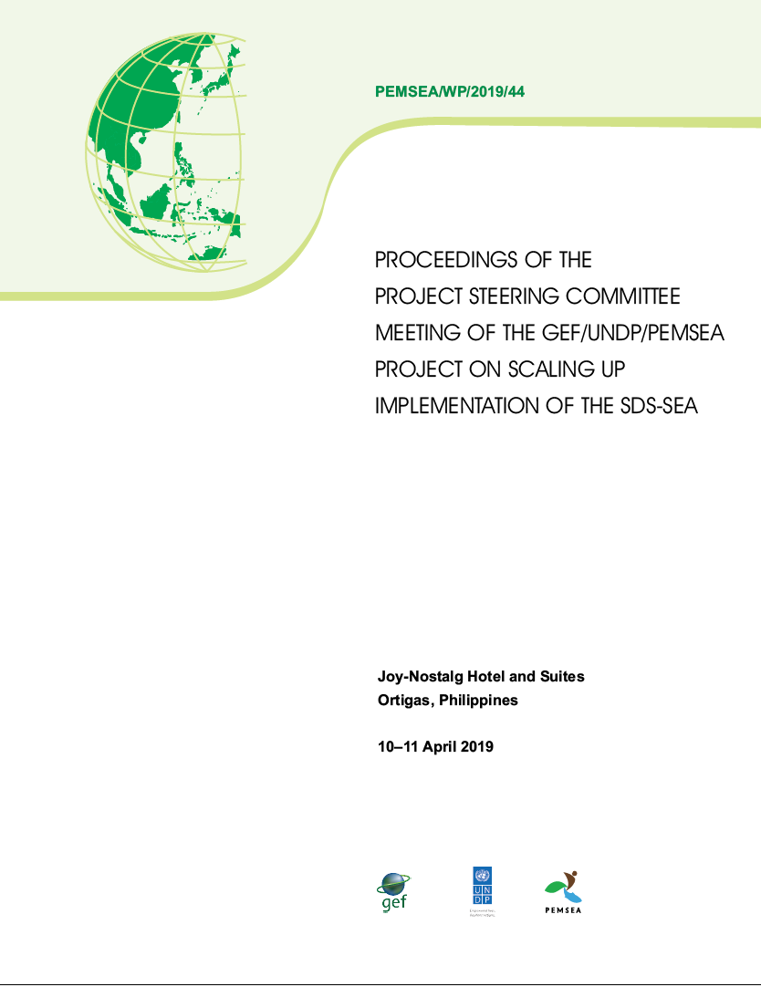 Proceedings of the Project Steering Committee meeting of the GEF UNDP PEMSEA Project on scaling up the implementation of the SDS-SEA 2019