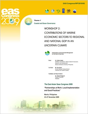 Proceedings of the Workshop on Contributions of Marine Economic Sectors to Regional and National GDP in an Uncertain Climate