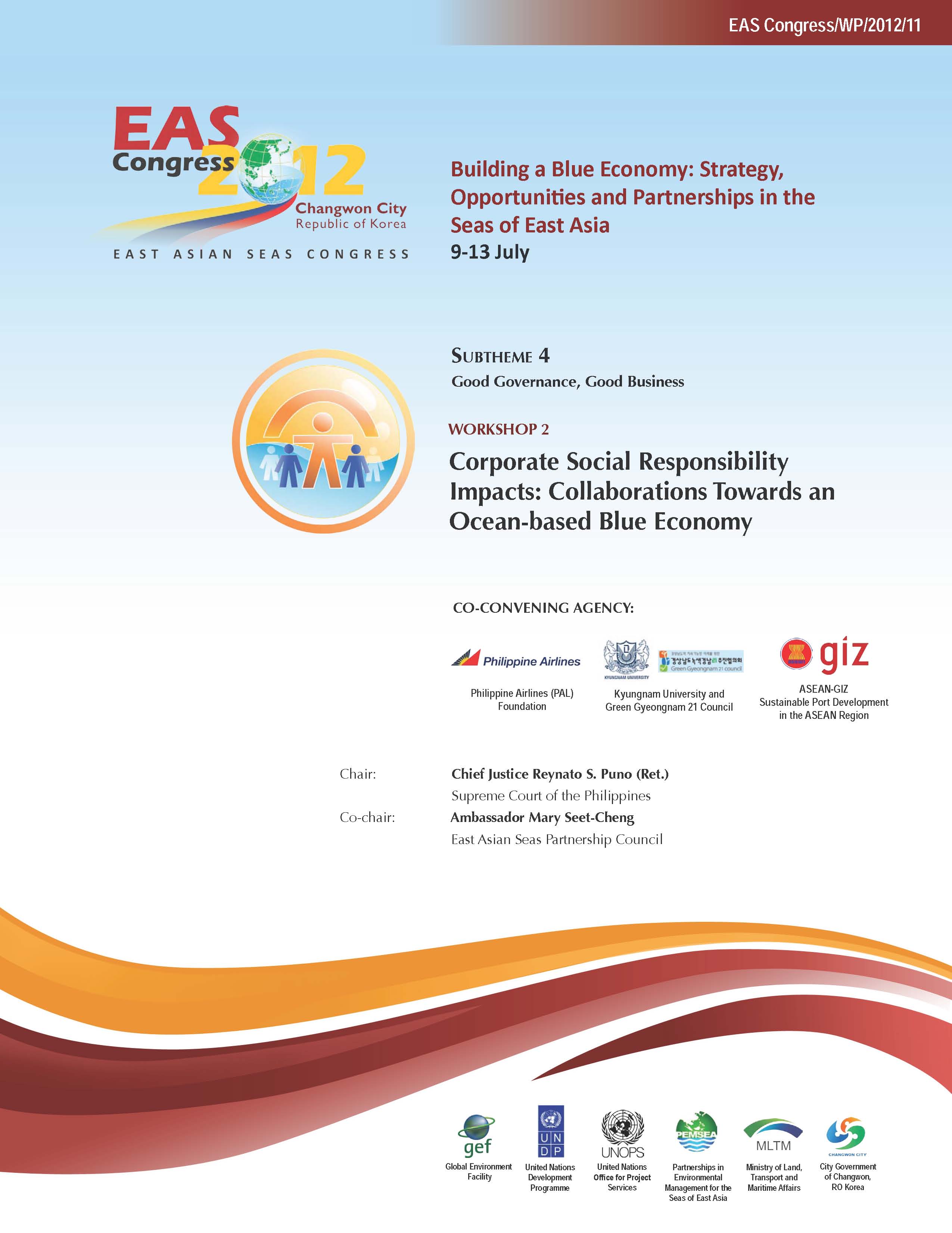 Proceedings of the Workshop on Corporate Social Responsibility Impacts Collaborations Towards an Ocean-based Blue Economy