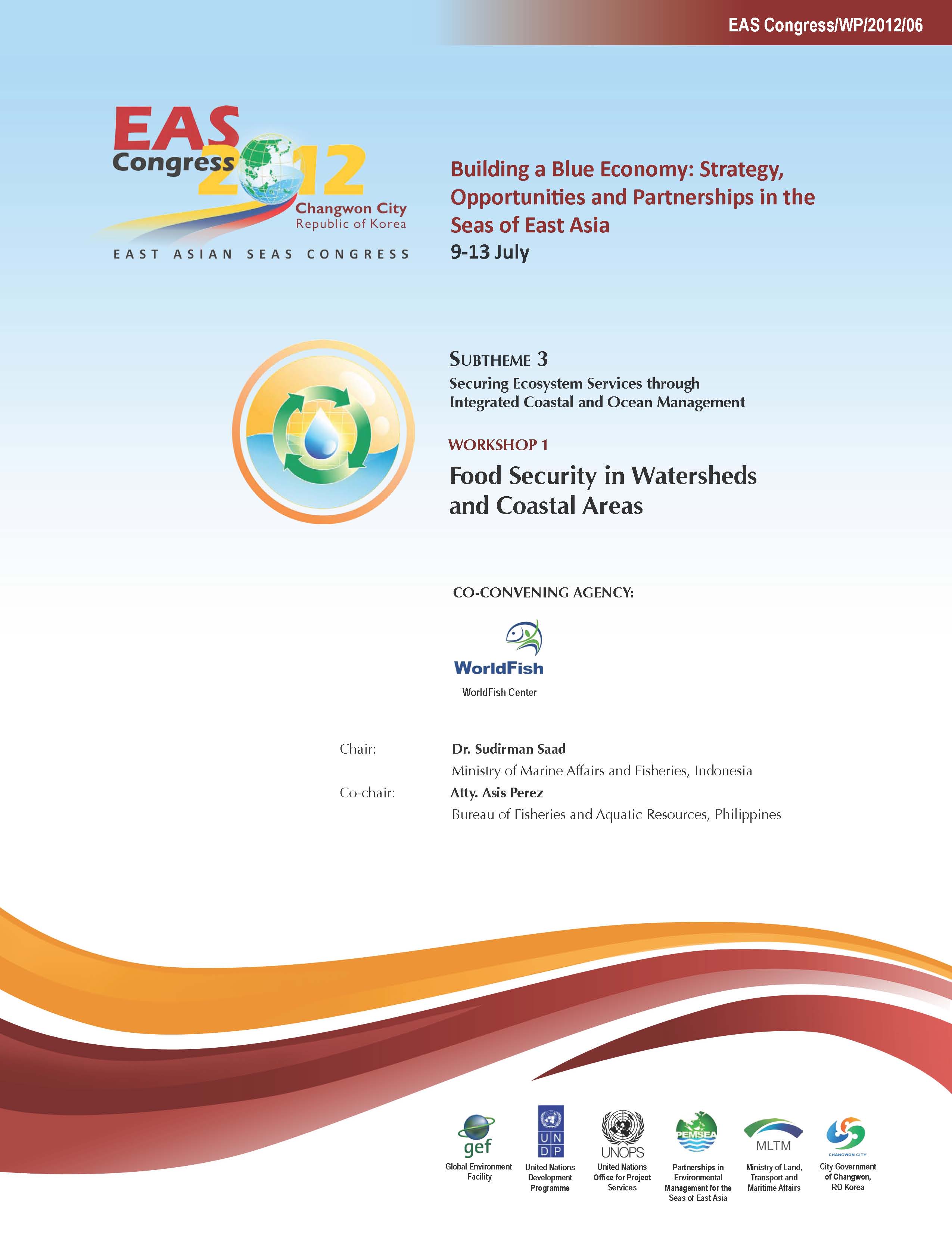 Proceedings of the Workshop on Food Security in Watersheds and Coastal Areas