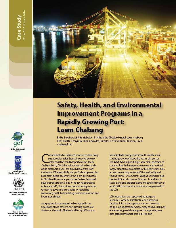 Safety, Health, and Environmental Improvement Programs in a Rapidly Growing Port Laem Chabang