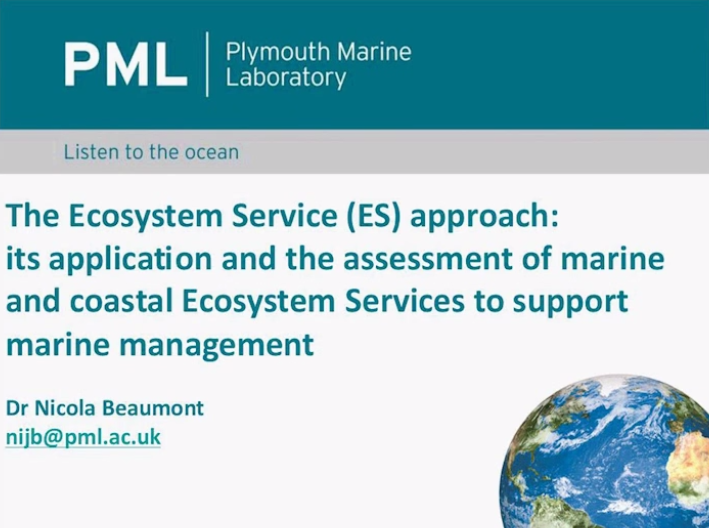 Webinar on the Ecosystem Services Approach