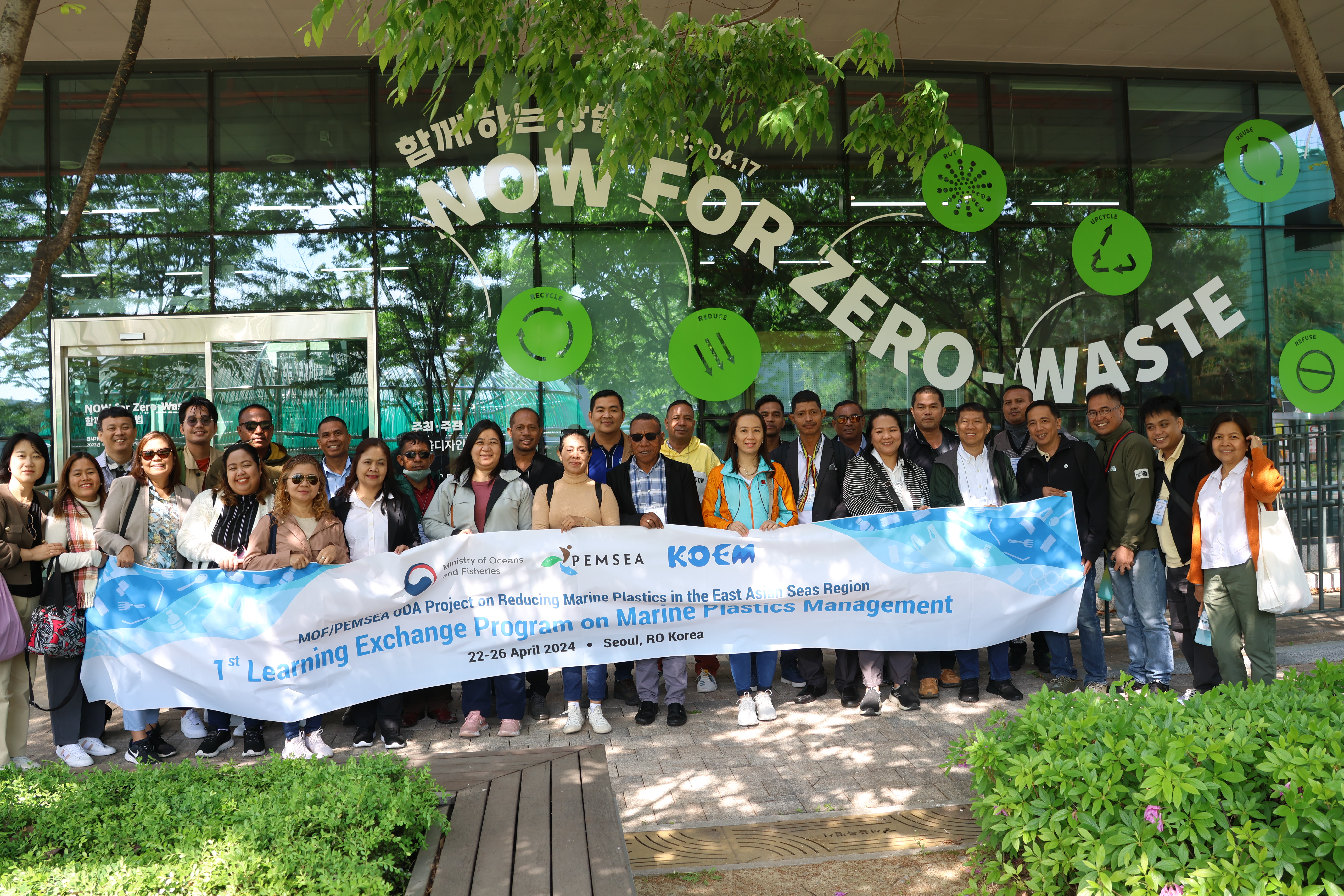Korea welcomes Philippines, Timor-Leste governments for a learning visit on marine plastic recycling