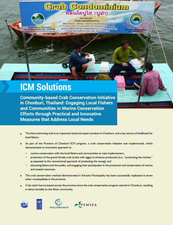 Community-based Crab Conservation Initiative in Chonburi, Thailand Engaging Local Fishers and Communities in Marine Conservation Efforts through Practical and Innovative Measures that Address Local Needs