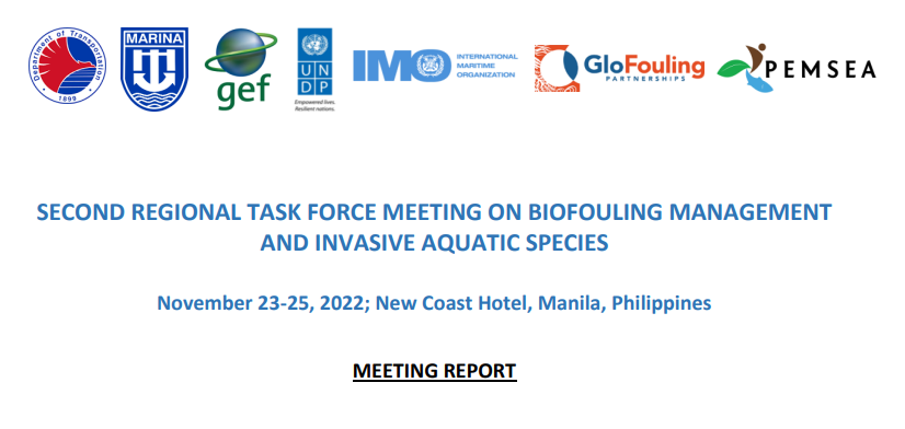 Proceedings Second Regional Task Force Meeting on Biofouling Management and Invasive Aquatic Species