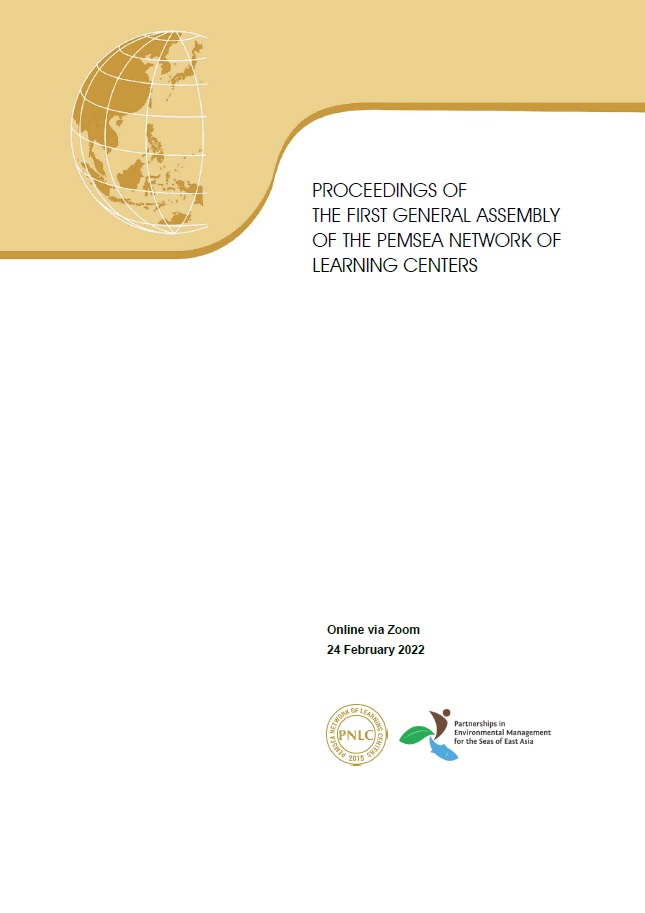 Proceedings of the First General Assembly of the PEMSEA Network of Learning Centers