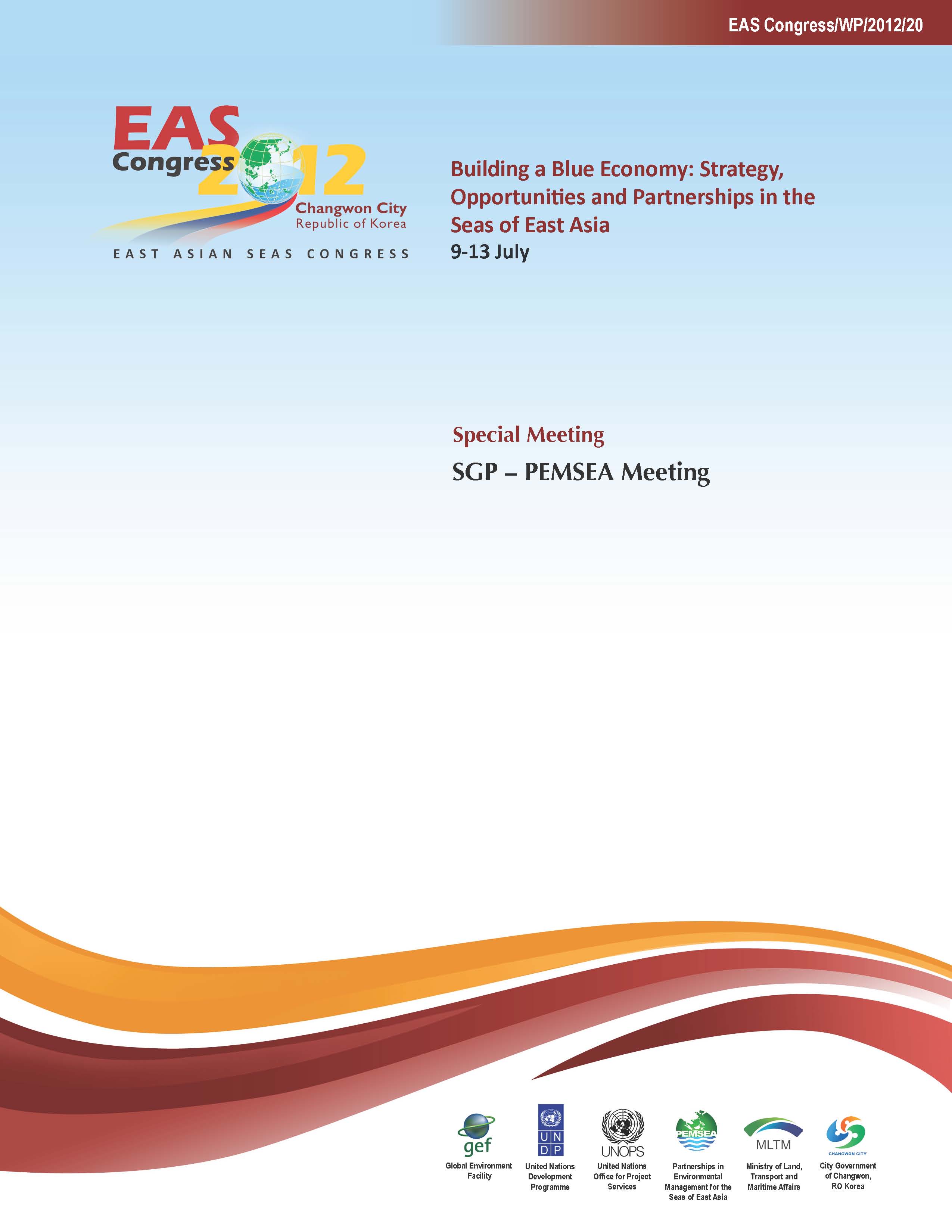 Proceedings of the SGP-PEMSEA Meeting