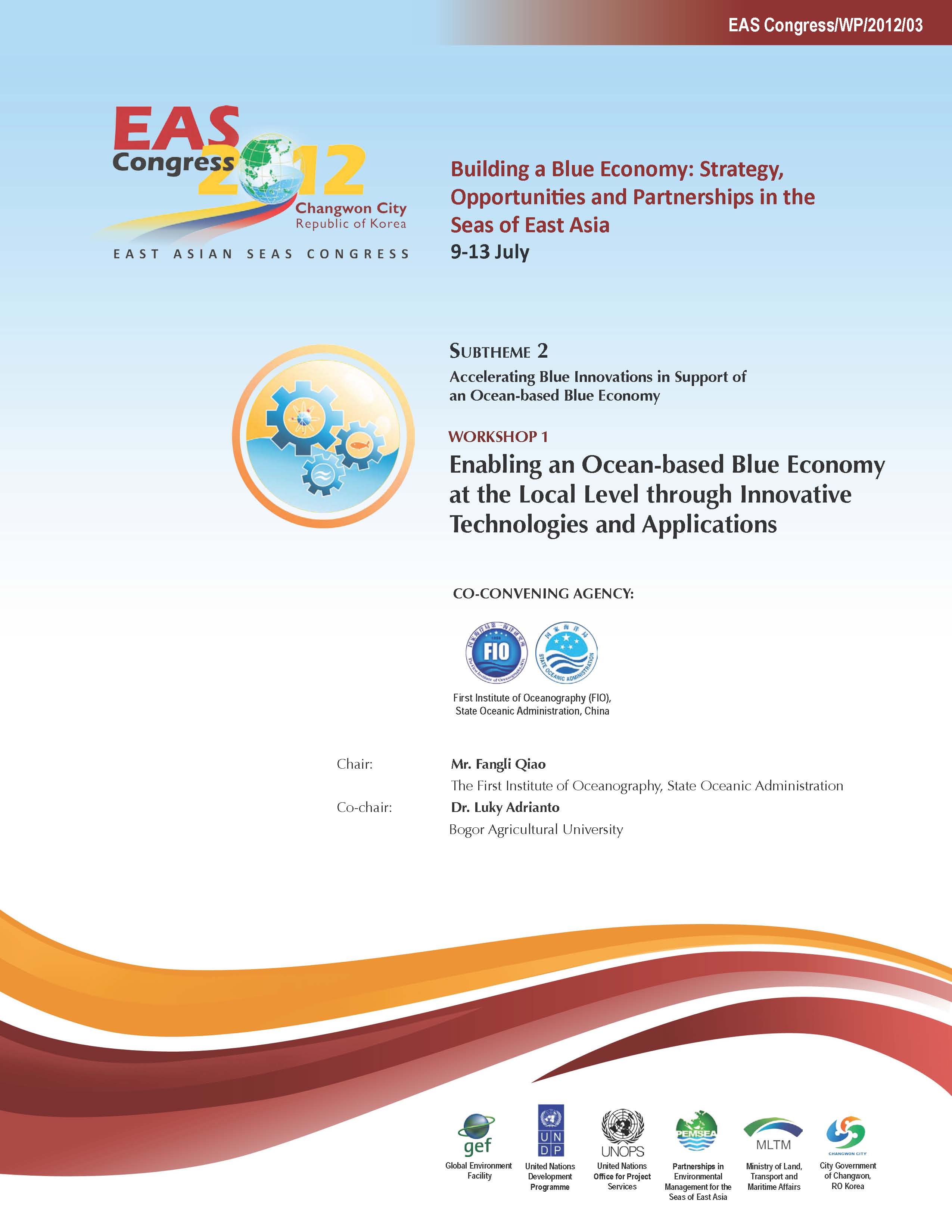 Proceedings of the Workshop on Enabling an Ocean-based Blue Economy at the Local Level through Innovative Technologies and Applications