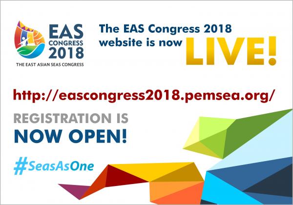 The East Asian Seas (EAS) Congress 2018 website is now live!