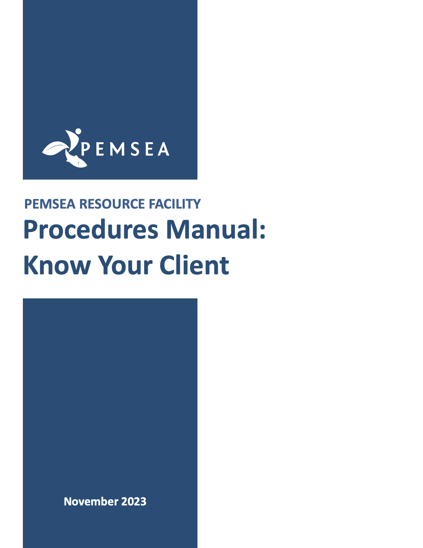 PEMSEA SOP for Know Your Partner_Client