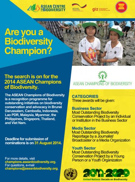 Wanted: Champions of Biodiversity