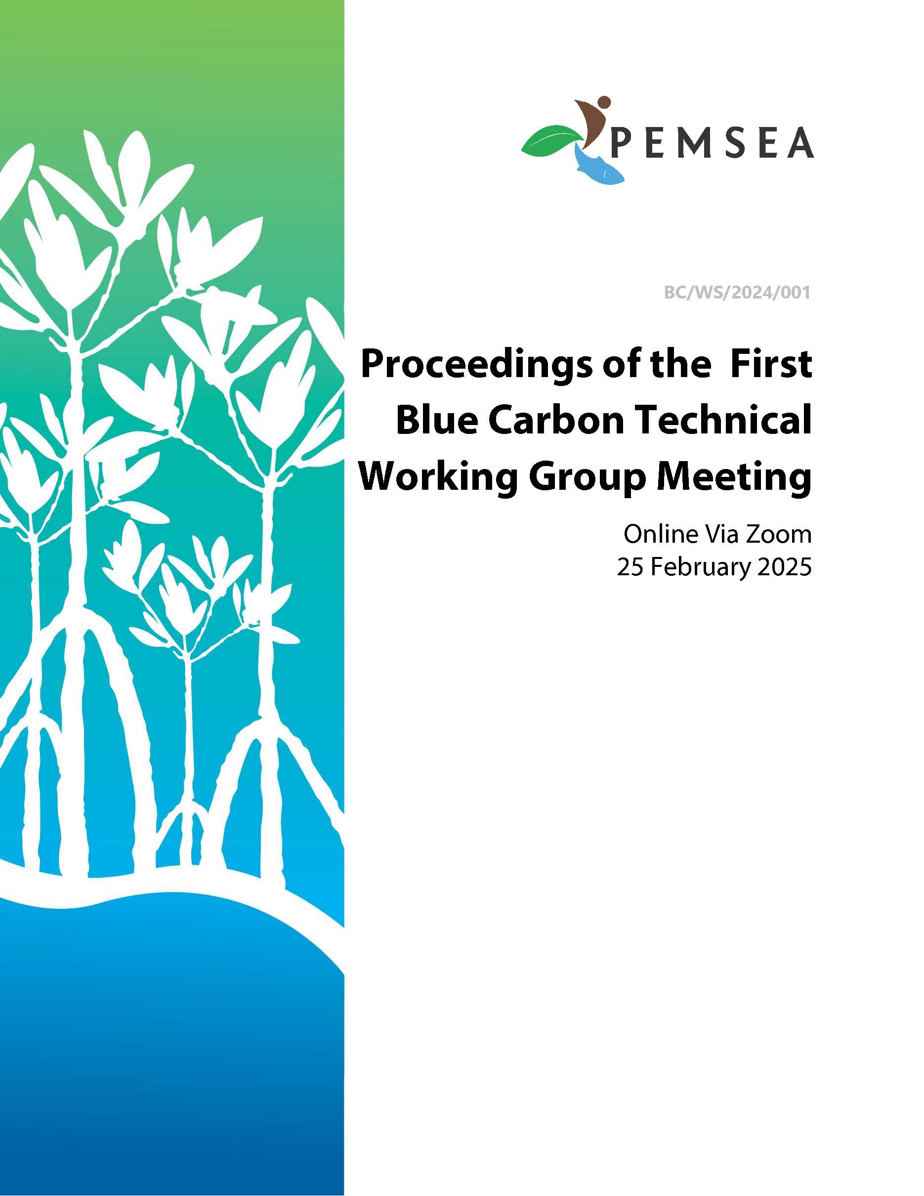 1st PEMSEA Blue Carbon TWG Meeting Proceedings