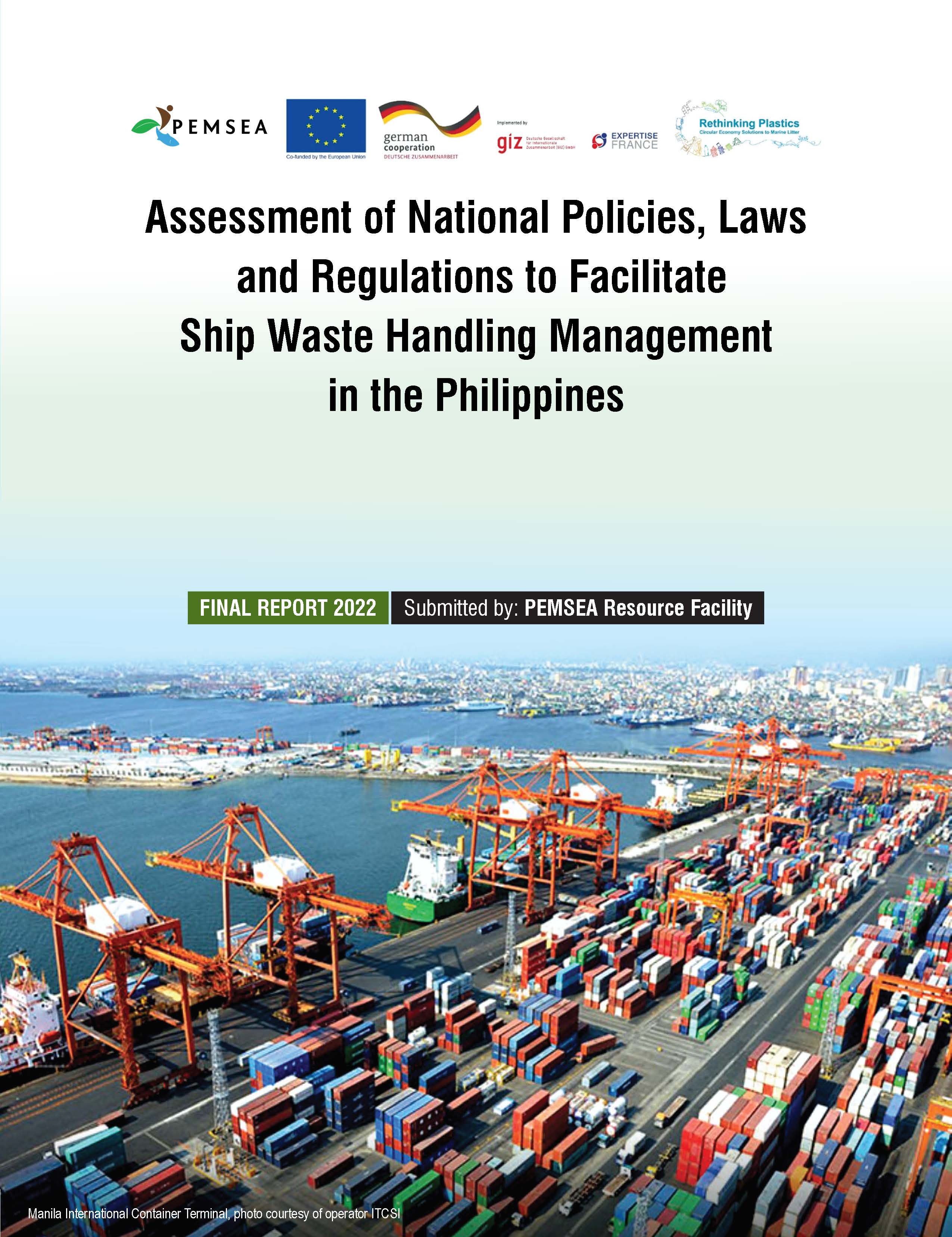 Assessment of National Policies, Laws and Regulations to Facilitate Ship Waste Handling Management in the Philippines