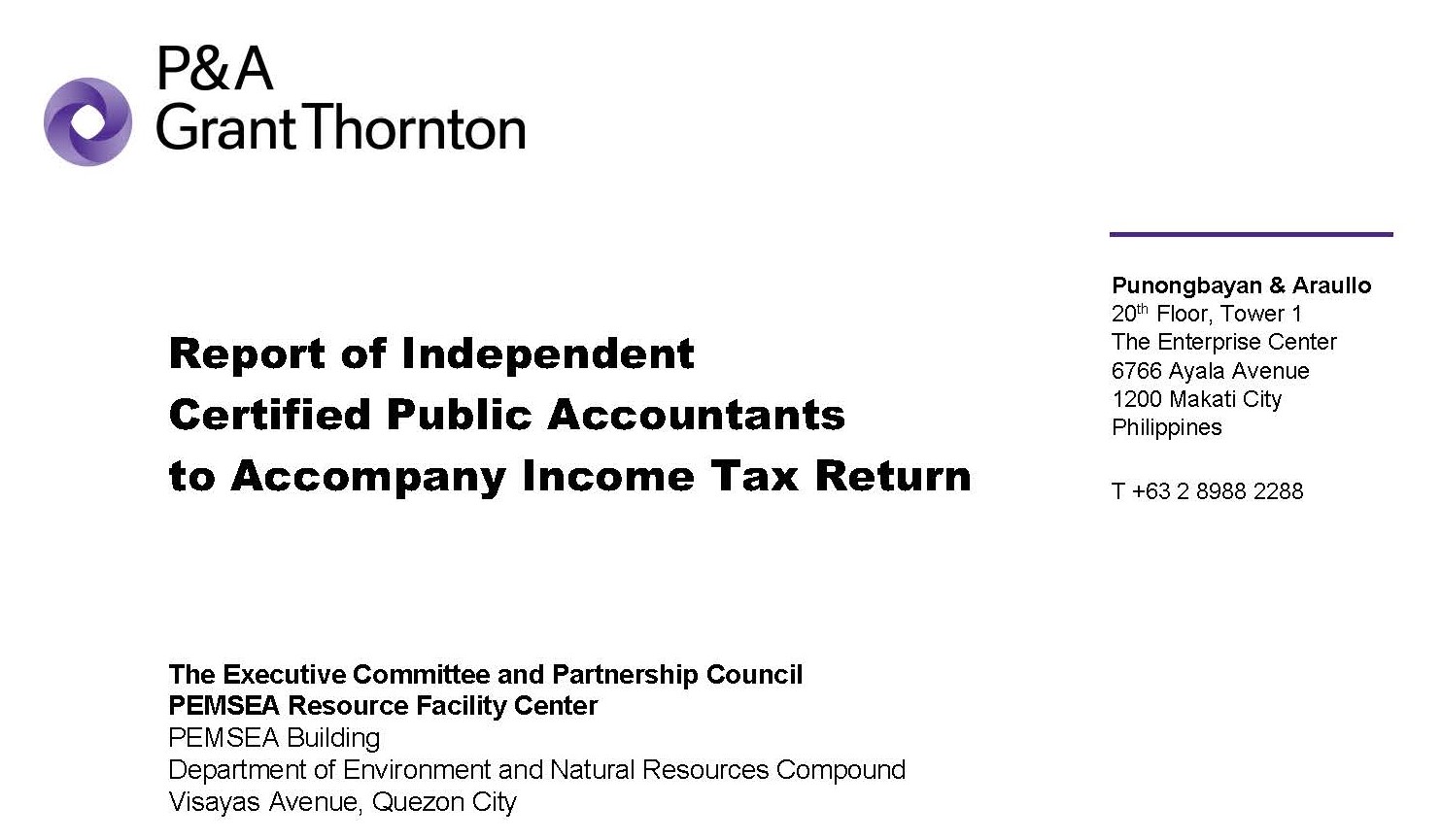 2025 PEMSEA Audited Financial Statement