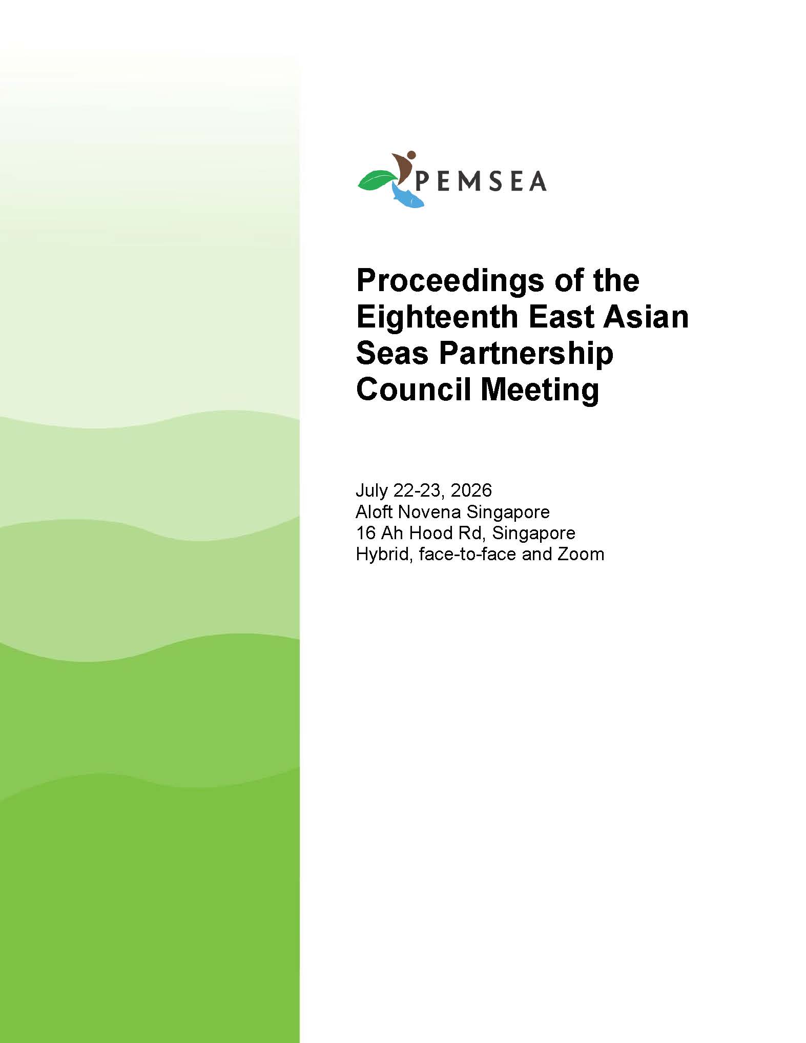 Proceedings of the 18th East Asian Seas PC Meeting