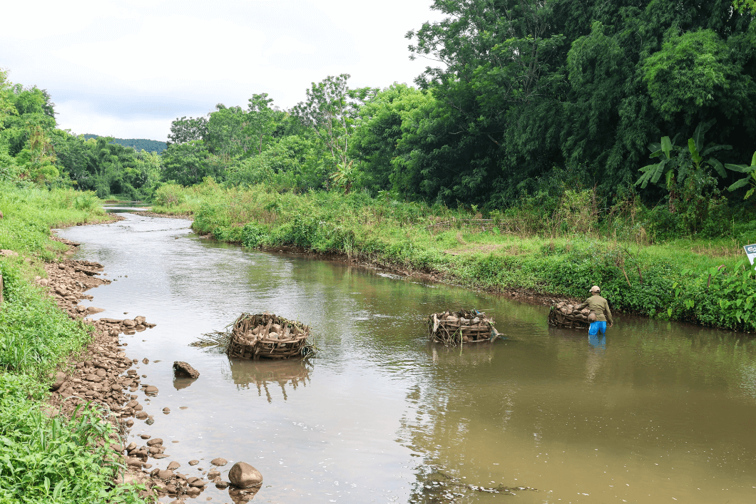 A fisher along Nam Tha River
